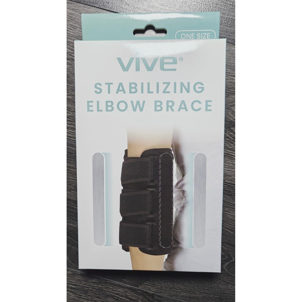 VIVE Stabilizing Elbow Brace One Size Fits Most Dual Splint Support Reversible